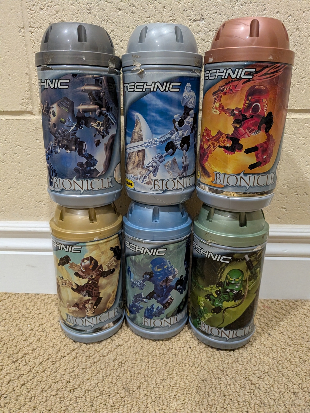Original Lego Bionicle Set - Canister, Instructions And Pieces